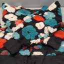 Aimiray Women's Cropped Fleece Jacket Long Sleeve Warm Bomber Sherpa Jacket Floral Printed Varsity Coats (XX-Large, Green)