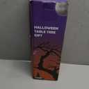 2 Pack Halloween Tree, 2FT Black Tree with 24 LED Orange Lights, Pumpkins and Ghosts Ornaments, Battery Operated Halloween Decorations Indoor, Lighted Spooky Tree for Table Centerpiece Home, Timer