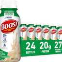BOOST High Protein with Fiber Ready to Drink Complete Nutritional Drink, Very Vanilla, 8 fl oz Bottle, 24 Pack (EXP 05/12/27)