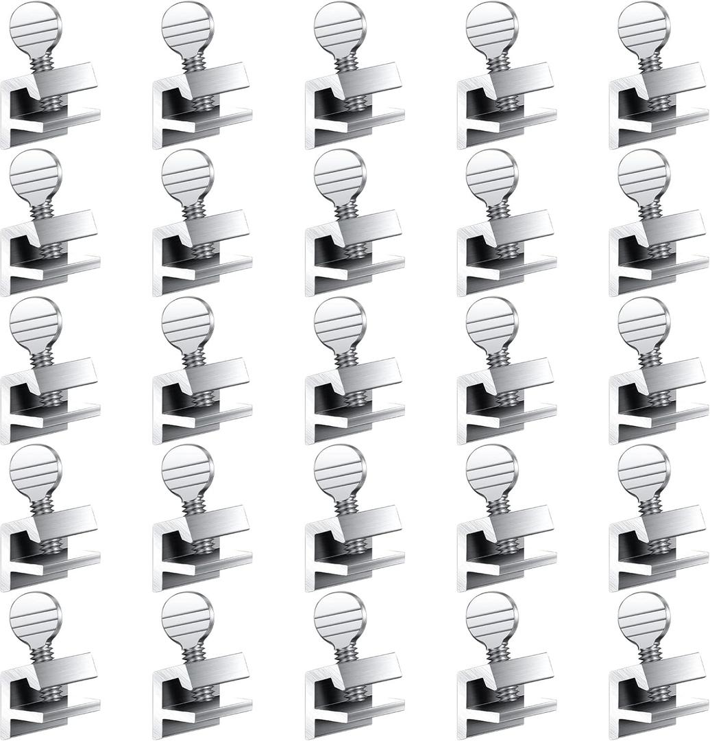 Boao 25 Sets Sliding Window Locks Aluminum Metal Window Security Safety Locks with Keys Silver Adjustable up and Down Stopper Proof Home Door Patio Guard(1 Key) Boao 25 Sets Sliding Window Locks Aluminum Metal Window Security Safety Locks with Keys Silver Adjustable up and Down Stopper Proof Home Door Patio Guard(1 Key)