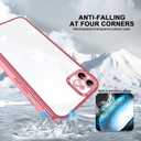 for iPhone 12 Case Clear, Electroplating Protective Case, Thin Soft Transparent Protective Cover, Non-Yellowing Shockproof Military-Grade Protection Anti-Scratch Rose Gold