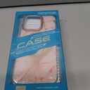 6 x MATEPROX Magnetic Marble Compatible with iPhone 16 Pro Case 6.3'' [2024],Stylish 3D Pattern Protective Phone Cases [Compatible with MagSafe] with Screen Protector Lanyard-Frosted Pink