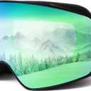 Eclipse Optics - OTG Ski Goggles with Interchangeable Lens System - Polarized Anti-Fog Snowboard Over Glasses Goggles