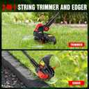 EWORK 2-in-1 Cordless Weed Wacker & Edger, 20V Lightweight Weed Eater, 10 inches