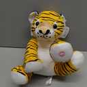 Athoinsu Light up Tiger Stuffed Animals with LED Night Light Glow in Dark Soft Plush Toy Birthday for Toddlers Kids, 11''