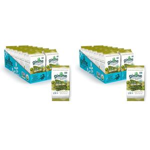 gimMe Organic Roasted Seaweed Sheets - Extra Virgin Olive Oil - 12 Sharing Packs - Keto, Vegan, Gluten Free - Great Source of Iodine and Omega 3s - Healthy On-The-Go Snack for Kids & Adults (0.35 Ounce (Pack of 24))