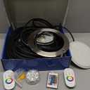 TheDeco 9 inch Pool Lights for Inground Pool, 54W 19 Color Changing Led Underwater Swimming Pool Light with Controller & APP Control, 120V 5500LM IP68 Waterproof Spa Light 100FT Cord (100 FT)