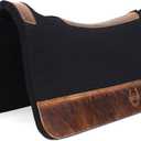 BLACK HOOF Blackhoof Steam Pressed Merino Wool Felt Contoured Pad (31" Length and 32" Width), Saddle pad for Horses, 31"L x 32"W x 1" thick