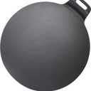 KEESHA 13 Inch Large Cast Iron Tawa Dosa Pan, Premium Pizza Pan with a Loop Handle