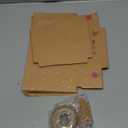 Ruisita 15 Pack Christmas Cupcake Boxes Cookie Boxes Kraft Brown Bakery Boxes with Windows 4 Holes Gift Treats Container with 15 Tags for Holiday Gift Giving, Candy, Cakes, 6.3 x 6.3 x 3 Inches