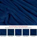 Utopia Bedding Navy Fleece Blanket King Size Lightweight Fuzzy Soft Anti-Static Microfiber Bed Blanket (90x102 Inch)