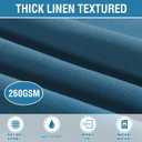 H.VERSAILTEX Linen Textured Table Cloths 54 x 54 Inch Premium Solid Tablecloth Spill-Proof Waterproof Table Cover for Dining Buffet Feature Extra Soft and Thick Fabric Wrinkle Free, Ink Blue