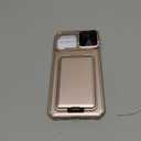 SSLOTSCASE for iPhone 15 Pro Max Case with Wallet & Sliding Lens Cover & Kickstand & Credit Card Holder & Camera Stand, Military-Grade Protection Phone Case Cover for iPhone 15 Pro Max 2023, Rose Gold