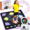 Dance Mat for Kids, Rechargeable Dance Mats for Girls and Boys, Light-up Dancing pad Game with Wireless Bluetooth, Christmas Birthday Gifts Ideas for 3 4 5 6 7 8 9 10 11 12 Year Old Kids