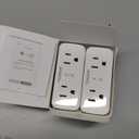 TESSAN 2 Pack Smart Plug, WiFi Smart Outlet with Dual Sockets, Compatible with Alexa and Google Home, Remote Control Outlet with Timer Function, Voice Control, Surge Protection, 2.4GHz WiFi Only