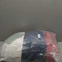 Litanika Comforter Set Queen Size Red Blue - 3 Pieces Lightweight Colorblock Stripe Fluffy Bedding Comforter Sets, All Season Bed Set