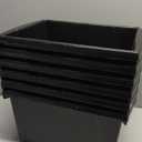 Storex 4 Gallon Storage Bin  Plastic Classroom Organizer for Books and Supplies, Black, 1-Pack (61466A06C)