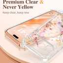GVIEWIN for iPhone 17 Pro Case,   Slim Shockproof Protective Women Phone Case, Magic Butterfly