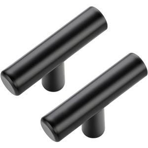 JOY DECOR 10 Pack Cabinet Knobs, Black Cabinet Handles, 2in Kitchen Cabient Knobs, Single Hole Drawer Knobs for Dresser Drawers