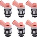 NewYall Pack of 6 Fuel Injector 3.0L 3.3L for Nissan Frontier 1998-2004, Pathfinder 1996-2003, Quest 1995-2003, Xterra 2000-2004, Infiniti QX4 1997-2001, Mercury Villager 1996-2001