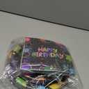 Glow Neon Party Supplies Kit for 24 Guests - 97 Pcs Including Plates, Forks, Napkins, Bunting - Ideal for Blacklight Neon-Themed Parties