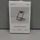 JSAUX Cell Phone Stand, Foldable Aluminum Adjustable Phone Holder for Desk Portable Travel Essentials Office Accessories for iPhone 17 16 15 14 13 Pro Max Samsung S25 S24 S23 Ultra Kindle-Black