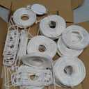 StarryEver Lantern String Lights Outdoor Plug in, 40Ft Connectable Warm White & White Lantern Lights with Remote Control, 40 LEDs String Lights Outdoor for Patio Balcony Garden Bedroom