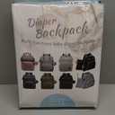 DERJUNSTAR Baby Diaper Bag Backpack, Diaper Changing Station, Baby Bags for Boys Girls, Waterproof Changing Pad, USB Charging Port, Pacifier Case, Sunshade and Toy Bar, (Diamond Black)