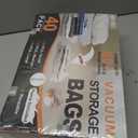40 Pack Vacuum Storage Bags with Rechargeable Electric Air Pump, Small,Medium,Large