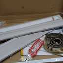 Window Air Conditioner Side Panels with Frame,Adjustable Extra Wide Air Conditioner Side Panels Fits Most 5,000-14,000 BTU Window AC Units,Window AC Side Panel Curtain Kit,2 Pack