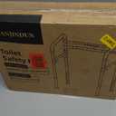 Toilet Safety Rails, Adjustable Toilet Frame for Elderly, Seniors, Handicap & Disabled, Foldable Handicap Toilet Handles Fit Any Toilets (Gray)