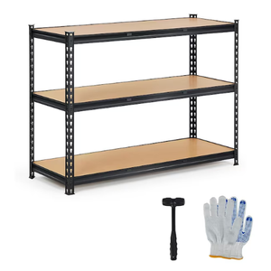 Garvee Heavy Duty Garage Shelving Units 3 Tier Adjustable Storage Shelves Metal Utility Storage Rack