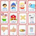 2 x My Essential Needs Cards 12 Flash Cards for Visual aid Special Ed, Speech Delay Non Verbal Children and Adults with Autism or Special Needs