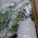 Artificial Camellia Tree 2 Pack, 42'' Faux Camellia Plant in Pot with 24 Blooming Flowers, Fake Greenery Potted Plant for Indoor Outdoor Home Floor Office Porch Decor (White)