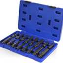 PlatinumEdge Lug Nut Key Set, 16 Pieces SAE & Metric Wheel Lock Removal Tool Kit, Cr-Mo Steel