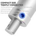 Pneumatic 16mm Bore 100mm Stroke Air Cylinder Double Action with 2Pcs 6mm Fitting MAL16x100