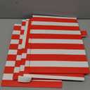 Tallew 8 Pcs 3D Circus Awning Wall Decoration Carnival Stripes Awning Circus Tent Carnival Theme Party Decor for Party Decorations(Red and White)