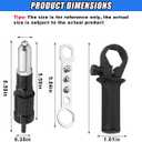 Pop Rivet Gun Adapter Kit, Rivet Drill Attachment with 4 Rivets Heads 2.4mm/3.2mm/4.0mm/4.8mm, Cordless Electric Drill Riveter Insert Nut Tool, Cordless Rivet Gun Power Drill Adaptor Kit