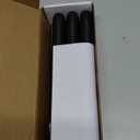 Homemory Black Flameless Taper Candles Flickering, NO Remote, 9.6 Inches Battery Operated, 6 Pcs Realistic Electric LED Candlesticks Made of Plastic for Halloween Party Home Decor