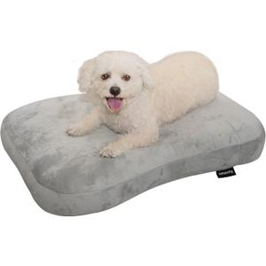 Dog Bed Washable Pet Bed with Waterproof Air Mattress (Crystal Silky, L-41.3x29.5x4.7in)