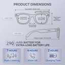 AI Smart Glasses with Camera 4K, Video Recording.Bluetooth for Men & Women -Hands-Free Recording Glasses with Audio, Al-Powered Wearable Tech