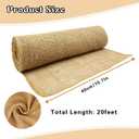 Natural Burlap Tree Protector Wraps, 15.7inches x 20ft Plants Tree Trunk Guard Protector Wrap Winter Frost Plant Blankets Antifreeze Bandage Wraps Burlap Rolls for Keep Plant Warm and Moisturizing