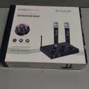 DIGITNOW!Portable Karaoke Microphone Mixer System Set, with Dual UHF Wireless Mic, HDMI-ARC/Optical/AUX & HDMI In/Out in Singing Receiver for Smart TV, PC, KTV, Home Theater, Amplifier, Speaker