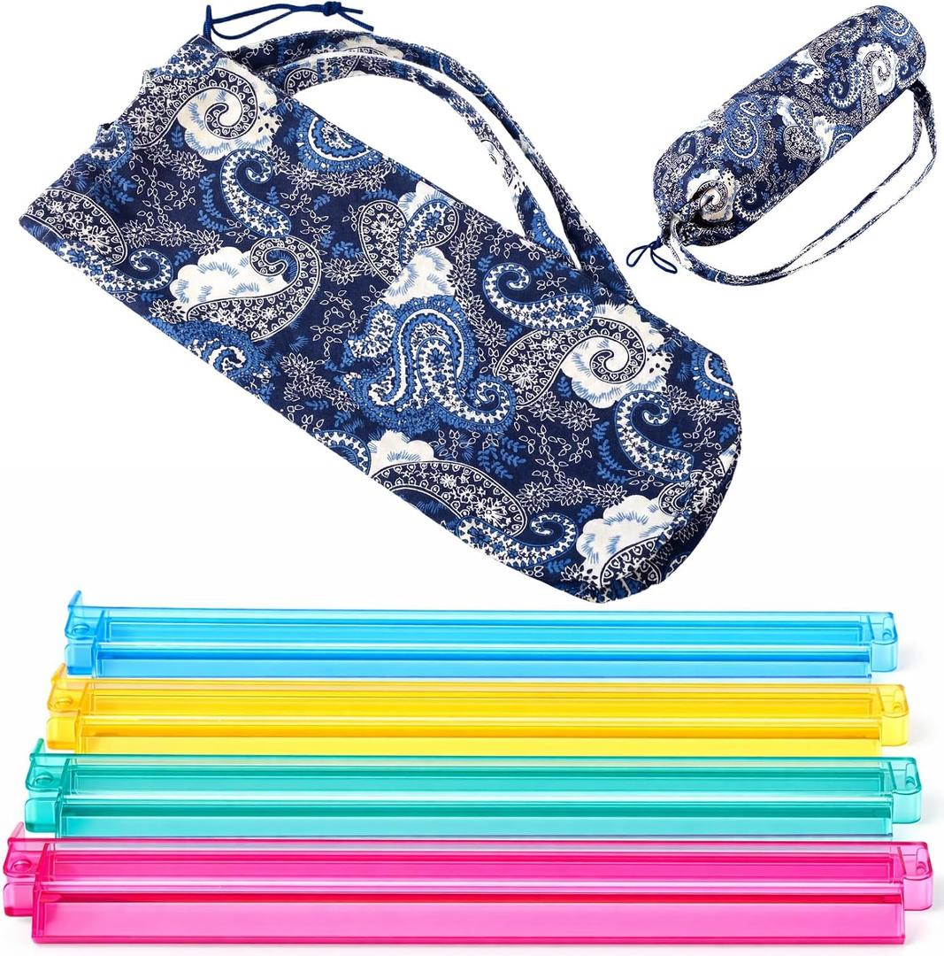 Blue Paisley Drawstring Mahjong Rack Bag for Mahjong Game Storage Mah Jong Tile Bags for Tiles and Pushers Rack Storage Carrying Bags Gifts Accessories, Bag Only
