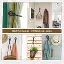KAMANINA Decorative Curtain Drapery Holdbacks for Wall, Bronze Curtain Tiebacks Holders with Screws Wall Mounted for Drapes Window Home Decoration, Twisted Cage Finials, 1 Pair/2 Pack, Small