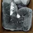 Orthopedic Dog Bed with Sides - Dog Sofa Beds for Extra Large Dogs, Supportive Foam Pet Couch Bed with Washable Removable Cover, Waterproof Lining and Non-Slip Bottom, Grey - XL-Plus