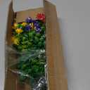 Yastouay Artificial Flowers for Outdoors UV Resistant, 9 Bundles Realistic Outdoor Artificial Plants & Flowers, Fake Outdoor Flowers Plants for Front Porch Window Box Garden Decoration