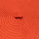 SHACOS Round Placemats Set of 6 Braided Cotton Polyester 15 inch Washable Place Mats for Dining Tables Christmas Table Mats Home Wedding Party Table Decor (Red, 6)