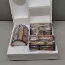 Doraimi Lighting 4 Pack Crystal Metal Pendant Ceiling Chandelier Wall Sconce Lamp Replacement Covers Shade Fixture Black Finish,1.66" Fitter Size,7.1" high*5.3" Diameter