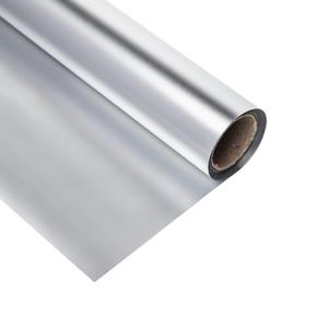 LWFyyds Metallic Wrapping Paper - Solid Color Matte Paper Perfect for Wedding, Birthday,Flowers,Christmas, Baby Shower - 22.8 Inches X 44.6 Feet - Silver
